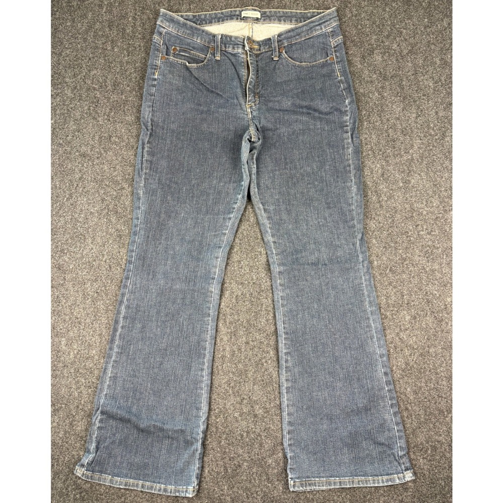Lee Womens Bootcut Jeans Medium Wash Denim Lower On The Waist Stretch (31x29.5)